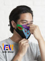 Evangelion Unit-01 Face Six Layers Protective FaceMask For Men And Women  Six Layer Stylish Face Mask For Men And Women. 