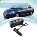 3 WAY MULTI SOCKET CAR LIGHTER USB PLUG Triple ADAPTER With USB Port.