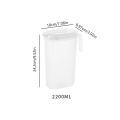 Water Bottle Household Cool White Water Cup Tie Pot Anti Drop Large Capacity Refrigerator Cool Water Bottle.