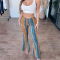 Women Boho Flare Pants High Waisted Stretch Bell Bottom Yoga Pants Hippie Flared Leggings 70s Wide Leg Palazzo Pants Trousers.