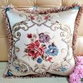 European-Style Pillow Cover Living Room Pillows Bedside Removable and Washable Cushion Office Rectangular Waist Backrest Cover. 