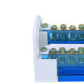 Terminal Distribution Box Din Rail 2-Level Single Phase with Transparent Dust Cover 211.