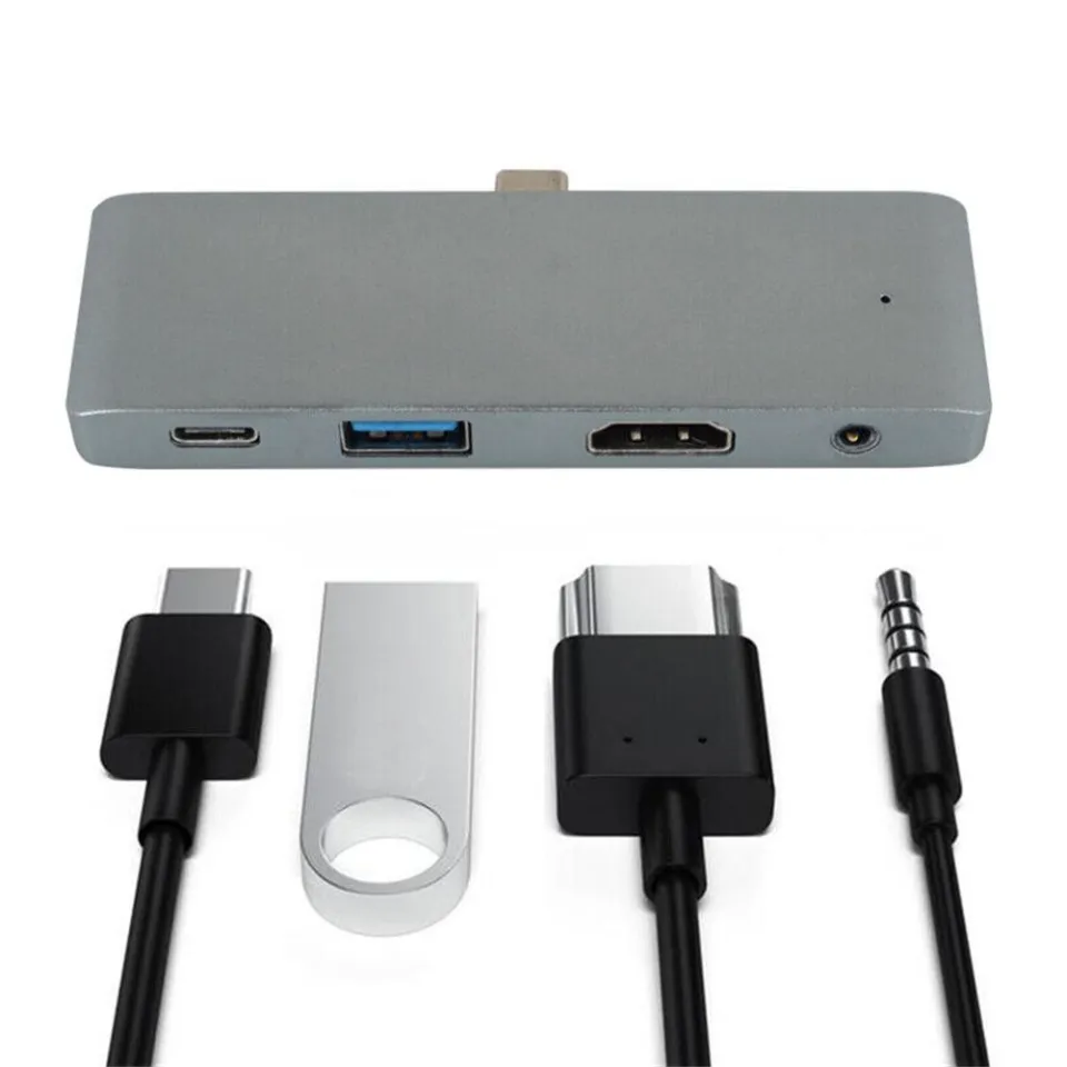 In Usb C Hub Adapter With Aux Interface For Ipad Pro 11
