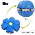 Flying UFO Flat Throw Disc Bouncing Ball LED Light Magic Ball Toy for Kid Outdoor Garden Beach Game Children's sports balls. 