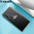 Phone Case Motorola E40 Back Cover Soft Clear Transparent Shockproof Car Magnetic Holder Ring Cover For Moto E40 Case. 