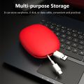 Multifunctional 1PC Portable Data Cable Storage Case Silicone Earphone Bag Phone Charger Box Key U Disk USB Cord Organizer. 