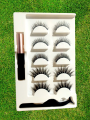 Nature Nation 5D Magnetic 5 Pairs/Set Eyelashes and Eyeliner Kit. 