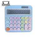 Large Button Calculator Large Display Solar-powered Calculator for Office Supplies 12-digit Desktop Calculator with Big Buttons Dual Power Source Easy-to-use Button Calculator. 