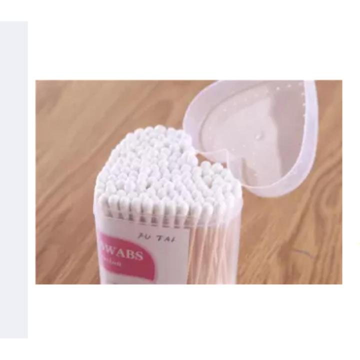 160 pcs Wood Stick Cotton Swab Applicator Q-tip Double Wooden Handle Sturdy