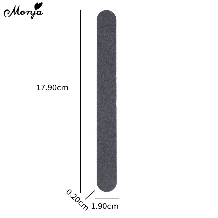 Monja%20Nail%20File%20Black%20100/180%20Grit%20Double%20Side%20Sandpaper%20Buffer%20Polishing%20Grinding%20Professional%20Manicure%20Pedicure%20Sanding%20Tools%20-%20Image%203