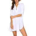 Ladies swimsuit beach cover up shirt bikini beachwear.