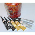 Keep smiling 3D Glass liner (12ml x 6 tube box) 3 Color Gold, Silver, Black liner for Glass Painting - colour.