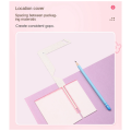 5-In-1 Book Cover Guide Stainless Steel Metal Bookbinding Cover Tool for Scribe Marking Album Notebook Gauge Ruler Durable Easy Install Easy to Use.
