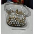 Multi Silver + Golden Pearls / Sprinkle / Cake Decoration / Sugar Ball - 25gm. 