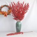 New Chinese Hawthorn Fake Flower Lucky Fortune Fruit Coffee Table Living Room Housewarming Decoration Wedding New Home Dried Flower Ornament.