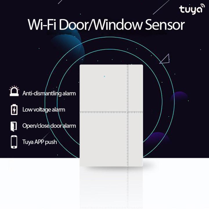 Tuya Wifi Door Window Sensor Detector Alarm Smart life Compatible With Alexa Google Home WIFI frequency: 2.4GHz