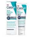CeraVe Acne Foaming Cream Wash with 10% Benzoyl Peroxide – 150ml.