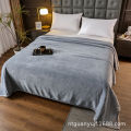 Flannel solid color thickened warm blanket double-sided velvet multifunctional single double blanket gift blanket. 