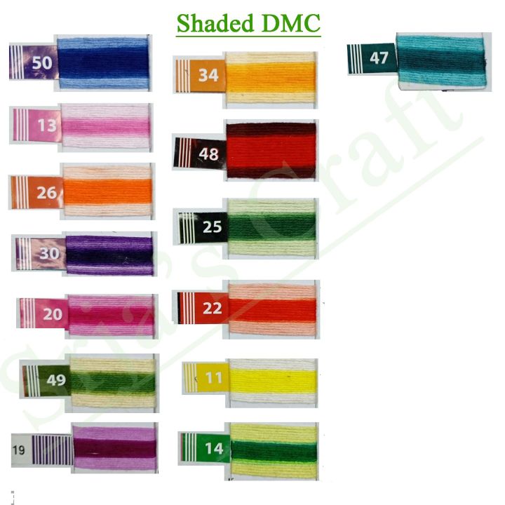 DMC%20Shaded%20Color%20Thread%20for%20Cross%20Stitch%20Threads%20Bracelet%20Yarn%20Craft%20Floss%20Embroidery%20Floss%2012/16%20Pieces%20Set%20-%20Image%205