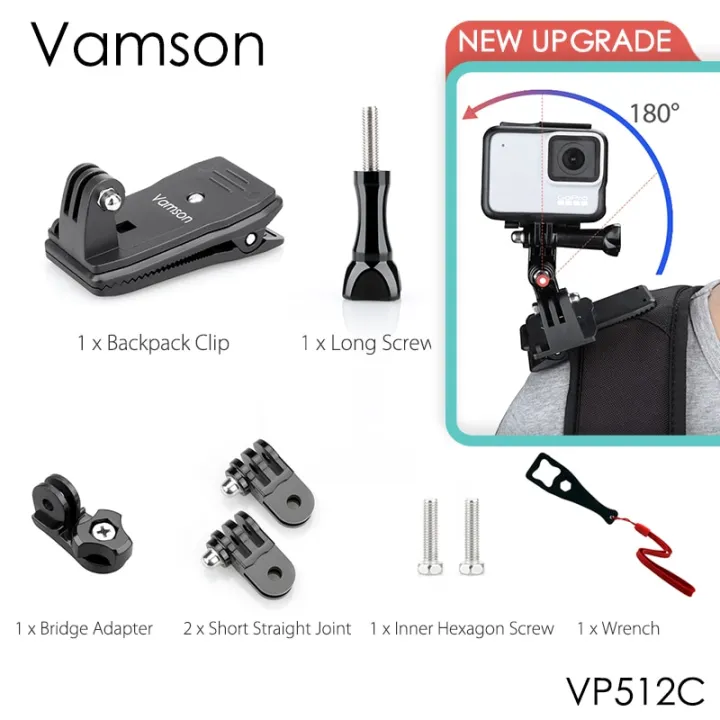 Vamson%20for%20Go%20Pro%2010%209%208%20Accessories%20360-Degree%20Rotation%20Clip%20For%20GoPro%20Hero%209%208%207%206%205%204%203+%20for%20yi%204K%20for%20SJCAM%20for%20SJ4000%20VP512%20-%20Image%202