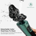 Green Smart Electric Shaver LCD Digital Display Three-head Floating Razor USB Rechargeable Washing Multi-function Beard Knife. 