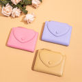 SeaGloca New Cute Solid Color Small Heart Trifold Wallet For Woman No.1412. 