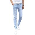 2023 New Fashion Men's Casual Stretch Skinny Jeans Trousers Tight Pants Solid Colors Cotton Stretch Denim Pants Cowboy Trousers.