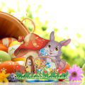 GC Handmade 5d Diamond  Painting High-definition Printing Desktop Ornament Easter Bunny Egg Holiday Decorations specification:BJP301. 
