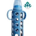 Baby Love Glass Feeding Bottle With Plastic Cover -240ml.