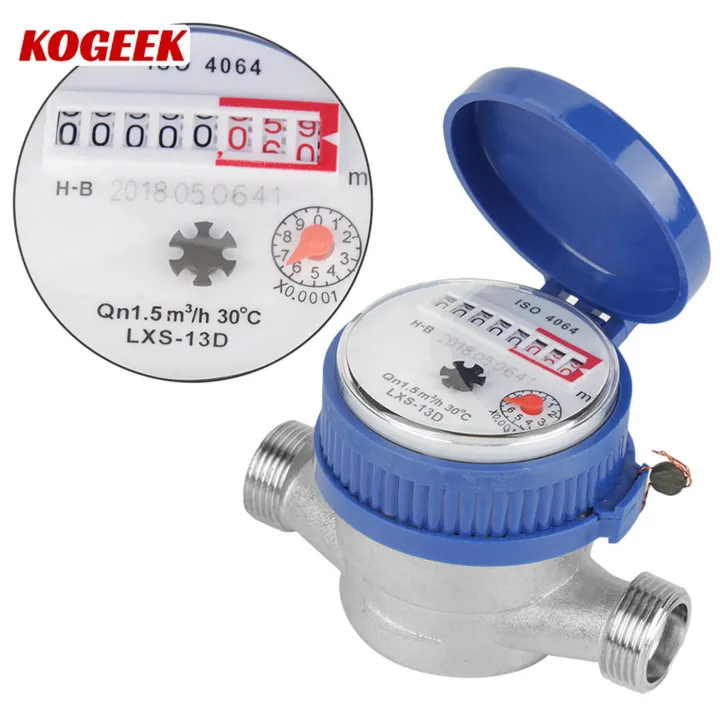 KOGEEK%2015mm%201/2%20Inch%20Intelligent%20Water%20Meter%20Household%20Mechanical%20Rotor%20Type%20Cold%20Water%20Meter%20Pointer%20Digital%20Display%20Combination%20Water%20Meters%20-%20Image%202