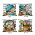 Throw Pillow Covers Spring Easter Pillowcase for Sofa Living Room Bedroom. 