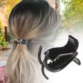 French Hair Clip Anti Slip Grip Jaw Durable Hair Braiding Tool Ponytail Clip Black.