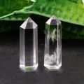 【VisioN Shop】1PC 40-50MM 100% Natural White Fluorite Crystal Quartz Crystal Stone Healing Hexagonal Stone. 