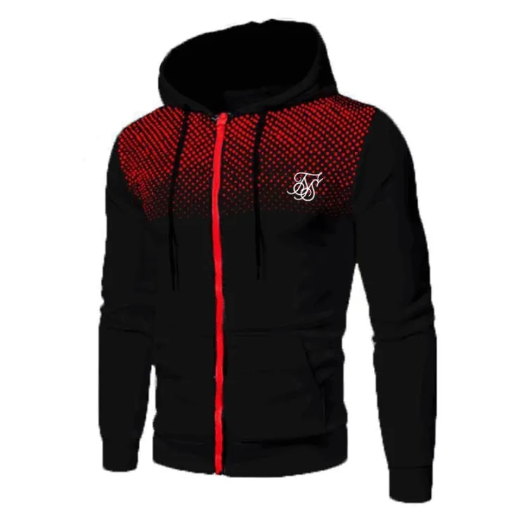 Ropa%20Hompre%20High%20Street%20Brand%20SikSilk%20Plus%20Velvet%20Print%20Polka%20Dot%20Men's%20Hoodie%20Outdoor%20Street%20Sports%20Running%20Training%20Sweatshirt%20-%20Image%205