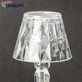 Cordless Table Lamp Sparkling Crystal Led Desk Lamp Energy-saving Portable Bedside Light with 3 Colors for Parties Decor Battery Powered less Than Night Light.