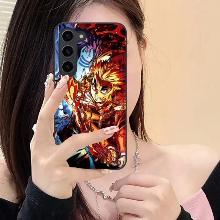 %E3%80%90Healer%20DingD%E3%80%91%20Demon%20Slayer%20Kyojuro%20Rengoku%20Phone%20Case%20for%20Samsung%20Galaxy%20S23%20S22%20S21%20S20%20S10%20S9%20Plus%20FE%20Ultra%20Lite%20Black%20Phone%20Cover%20Funda%20-%20Image%205