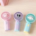 Sanrio Hello Kitty Kawaii USB Charge Handheld Small Fan Anime Kuromi Cute Fashion Portable Mini Electric Fans Air Cooler Gift. 