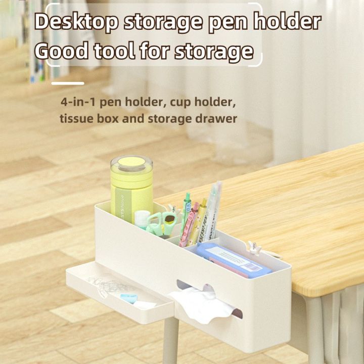 NBX%20Desk%20Side%20Storage%20Marker%20Pencil%20Box%20Desktop%20Organizer%20with%20Management%20Tray%20-%20Image%202