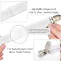 12 Clips Elastic Bed Sheet Grippers Belt Fastener Non-Slip Strap Mattress Clip Fasteners Cover Blankets Grippers Organize Gadget.