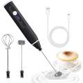 Milk Frother Handheld Coffee Frother Electric Whisk, USB Rechargeable Foam Maker Bubbler Egg Beater for Hot Chocolate.