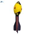 Whistle Throw Ball Toy Rocket Ball Ball Throw Toy for Throwing Game yellow. 