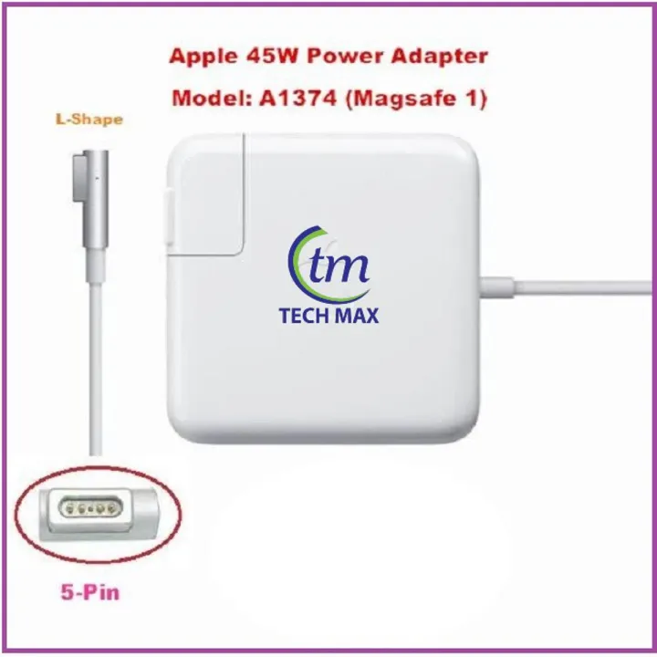 MacBook 45W MagSafe_1 L-type Power Adapter For Mac Book Air 11" & 13" A1244 A1374 A1304 A1369 A1370 (MagSafe1 "L" Shape 45W 14.5V 3.1A )