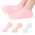 1Pair Silicone Socks for Women,Moisturizing Foot Socks,Soft Gel Socks,Aloe Socks,Women Spa Pedicure Socks for Repairing Dry Feet. 