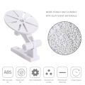 Surveillance Accessories For CCTV Cameras Monitor  Rotatable Stable No-Drilling Holder  Indoor Outdoor Wall Mount Bracket  Minimalist White Plastic Camera Support Base. 