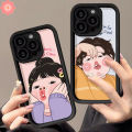 Cartoon Cute Funny Boy Girl Couples Creative Phone Case Compatible for IPhone XS MAX 15 11 12 7 8 Plus 14 13 15 Pro Max 6S 6 7 8 Plus XR X SE 2020 Angel Eyes Soft Cover. 