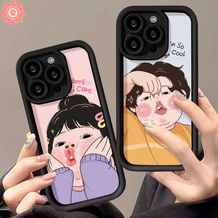 Cartoon%20Cute%20Funny%20Boy%20Girl%20Couples%20Creative%20Phone%20Case%20Compatible%20for%20IPhone%20XS%20MAX%2015%2011%2012%207%208%20Plus%2014%2013%2015%20Pro%20Max%206S%206%207%208%20Plus%20XR%20X%20SE%202020%20Angel%20Eyes%20Soft%20Cover%20-%20Image%206