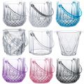 【Limited edition】 New Plastic Ice Bucket Durable To Fall Transparent Bucket Detachable Handle Easy To Clean Ice Cube Container.