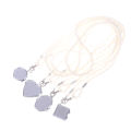 Fashion Long Necklace With Big Mirror Heart Pendant Women 2024 New Statement Pearl Shoulder Chain Personality Jewelry Wholesale.