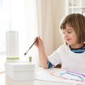 kids Paint Brush Cleaner Rinse Box Fine Art Studio Classroom Brushes Holder Cleaning Running Water Cycle Paintbrush supplies. 