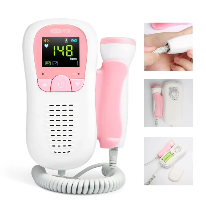 Cofoe%20Doppler%20Fetal%20Heart%20Rate%20Monitor%20Ultrasound%20Baby%20Home%20Pregnant%20Sound%20Heartbeat%20Detector%20for%20Baby%20Health%20Monitor%202.0MHz%20-%20Image%205